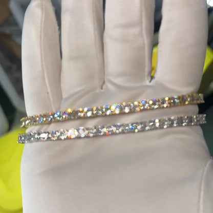 TENNIS BRACELET BUTTON CLASP 5A CZ