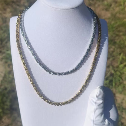 Byzantine chain 5mm Lobster Clasp