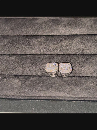 FULLY ICED OUT STUD EARRINGS