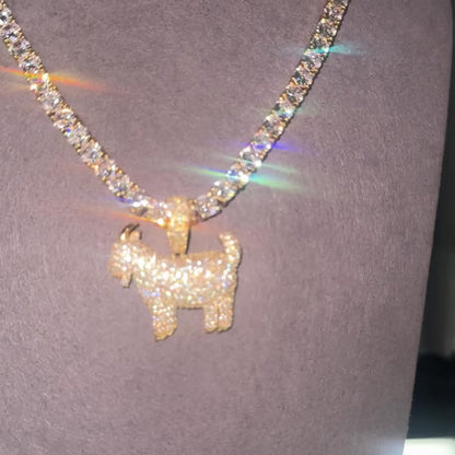 5MM TENNIS CHAIN & GOAT PENDANT