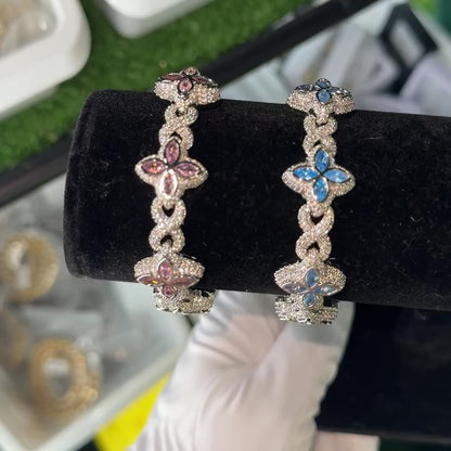 8mm CLOVER BRACELET 5A CZ