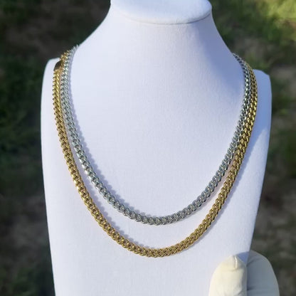 CUBAN LINK CHAIN 6MM PUSH CLASP