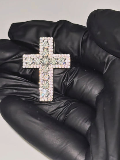 ICED OUT BIG CROSS PENDANT