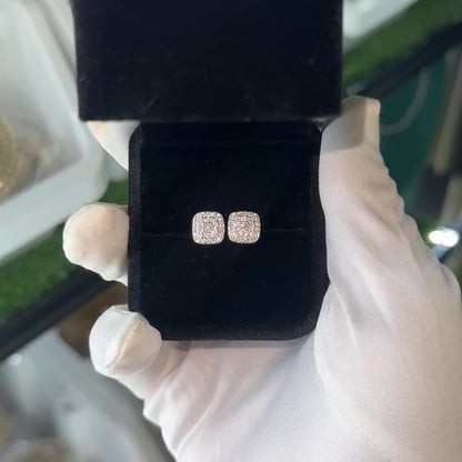 8MM STUD EARRINGS VVS MOISSANITE