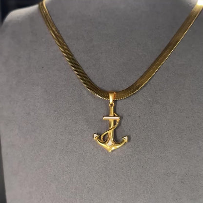 2MM SNAKE CHAIN WITH SAILER PENDANT