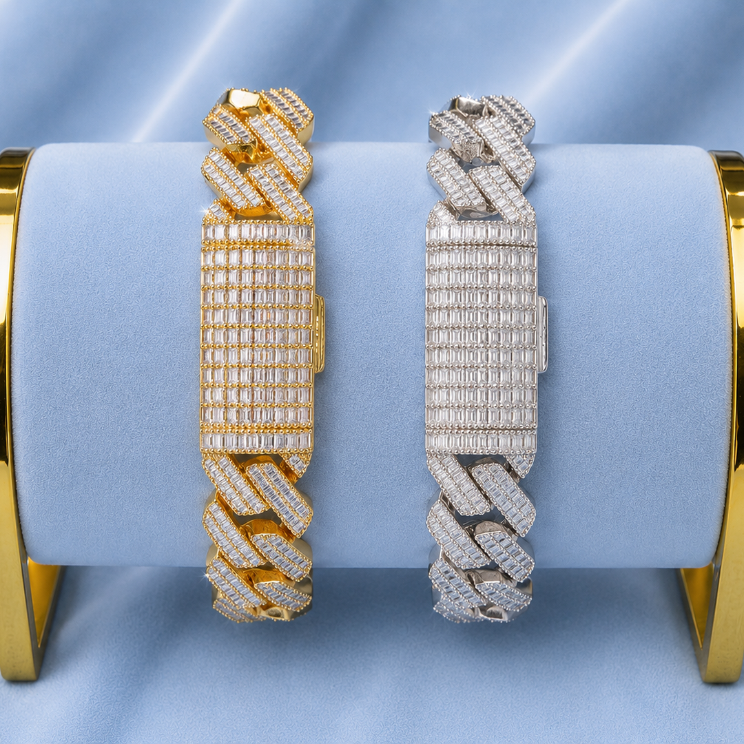 20MM BAGUETTE BRACELET 5A CZ